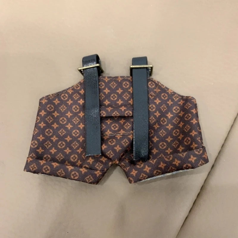 Labubu V1–V3 Luxury Outfits – Suspender Style for Labubus