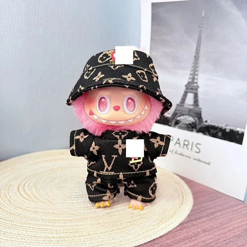 Labubu V1 V2 DIY Outfit Set – Cute Luxury Clothing & Hat (No Doll)