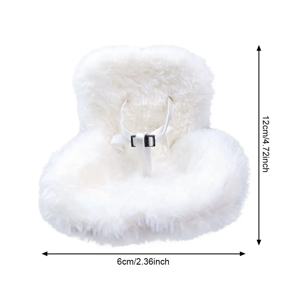 17cm Labubu Car Seat Plush with Air Vent Clip