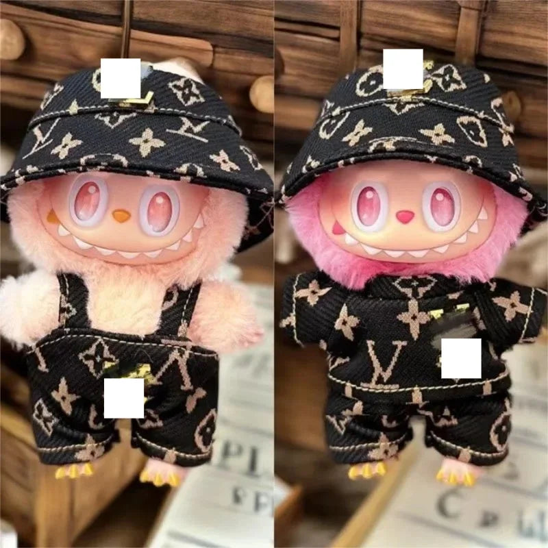 Labubu V1 V2 DIY Outfit Set – Cute Luxury Clothing & Hat (No Doll)