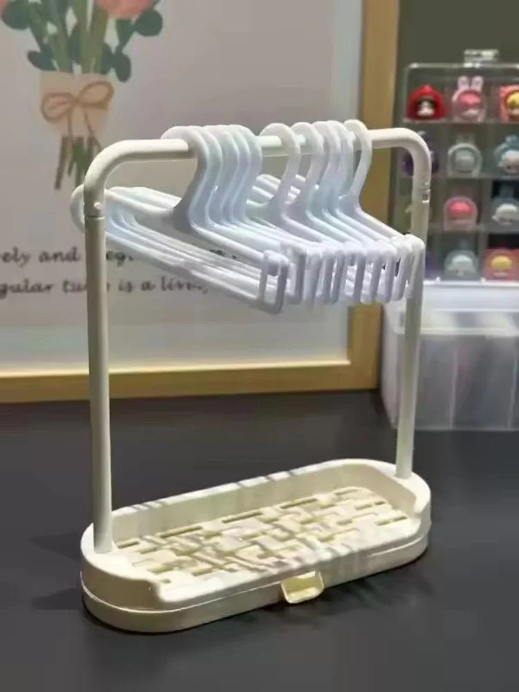 Mini Doll Clothes Rack – 20cm Stand for Labubu