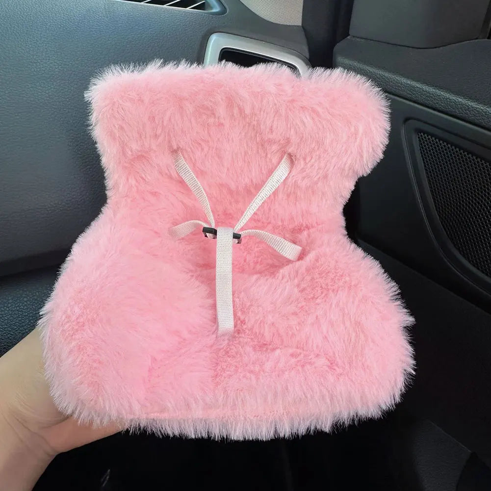 17cm Labubu Car Seat Plush with Air Vent Clip