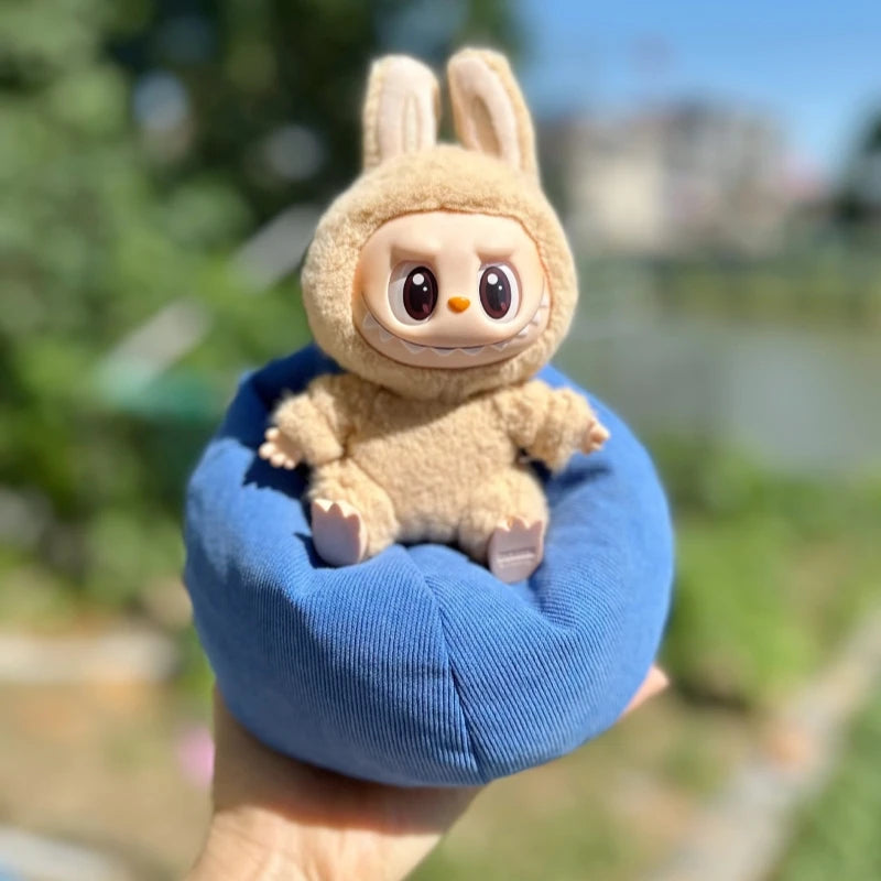 Mini Sofa Bed for Labubu V1–V3 – Cute DIY Plush Accessory Gift