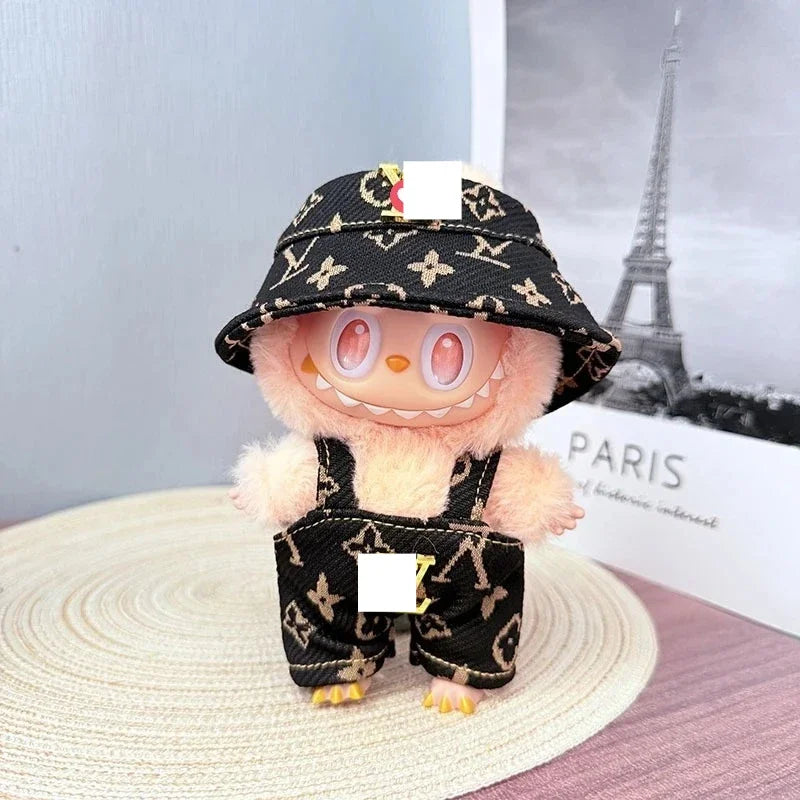 Labubu V1 V2 DIY Outfit Set – Cute Luxury Clothing & Hat (No Doll)