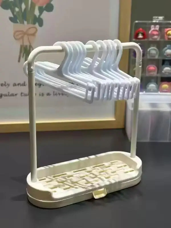 Mini Doll Clothes Rack – 20cm Stand for Labubu