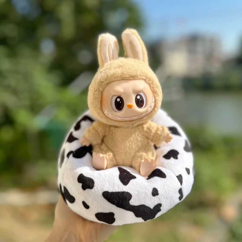 Mini Sofa Bed for Labubu V1–V3 – Cute DIY Plush Accessory Gift
