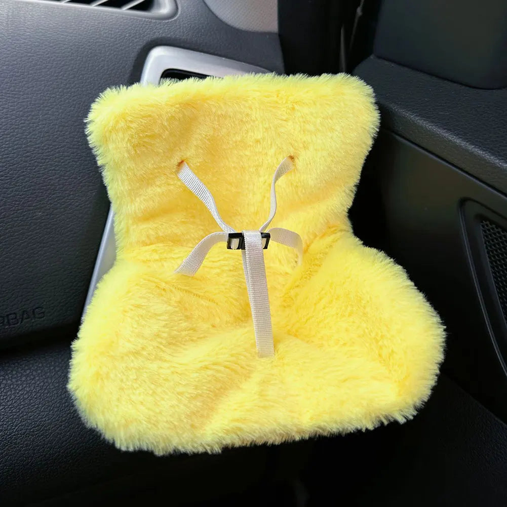 17cm Labubu Car Seat Plush with Air Vent Clip