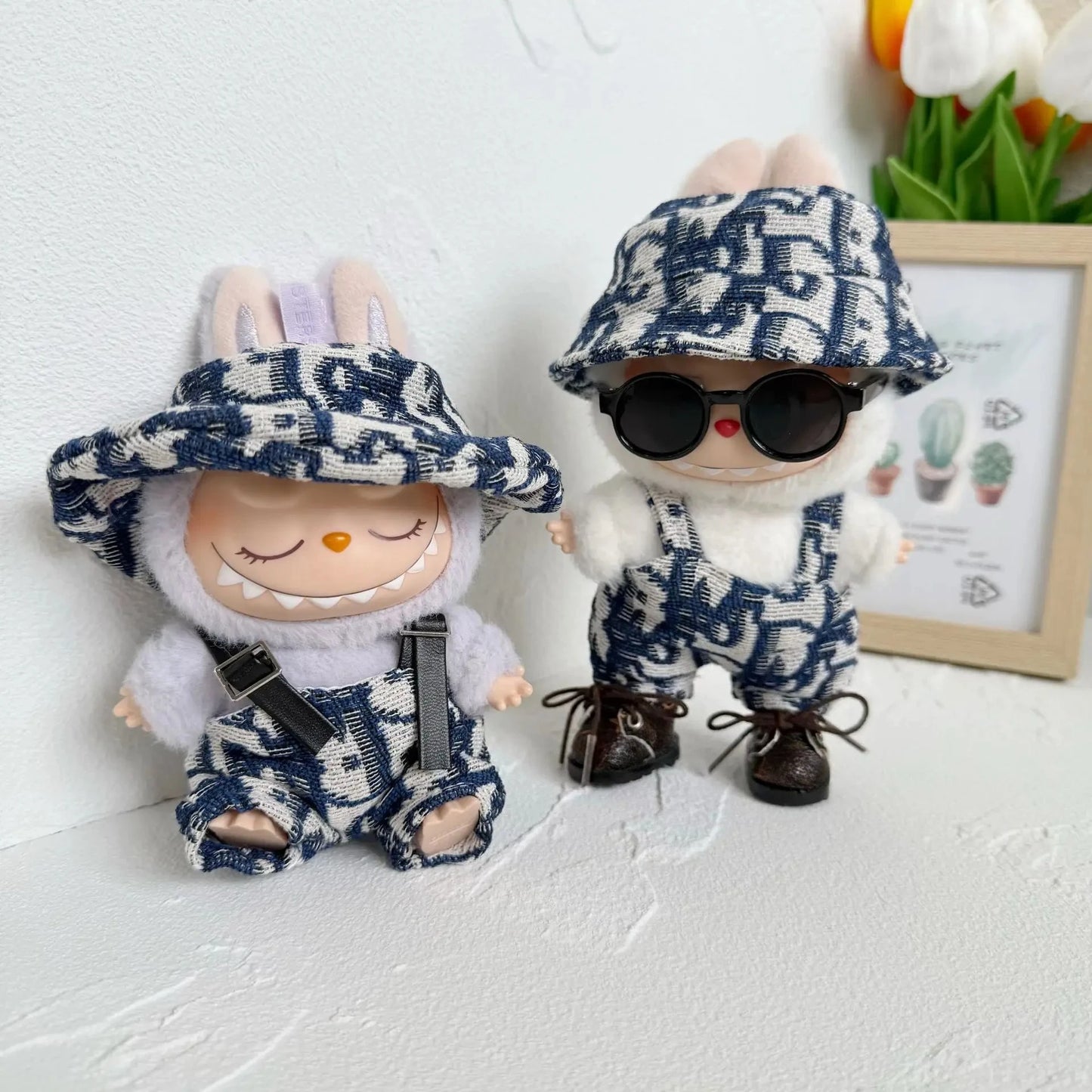 Labubu V1–V3 17cm Plush Set – Skirt & Accessories