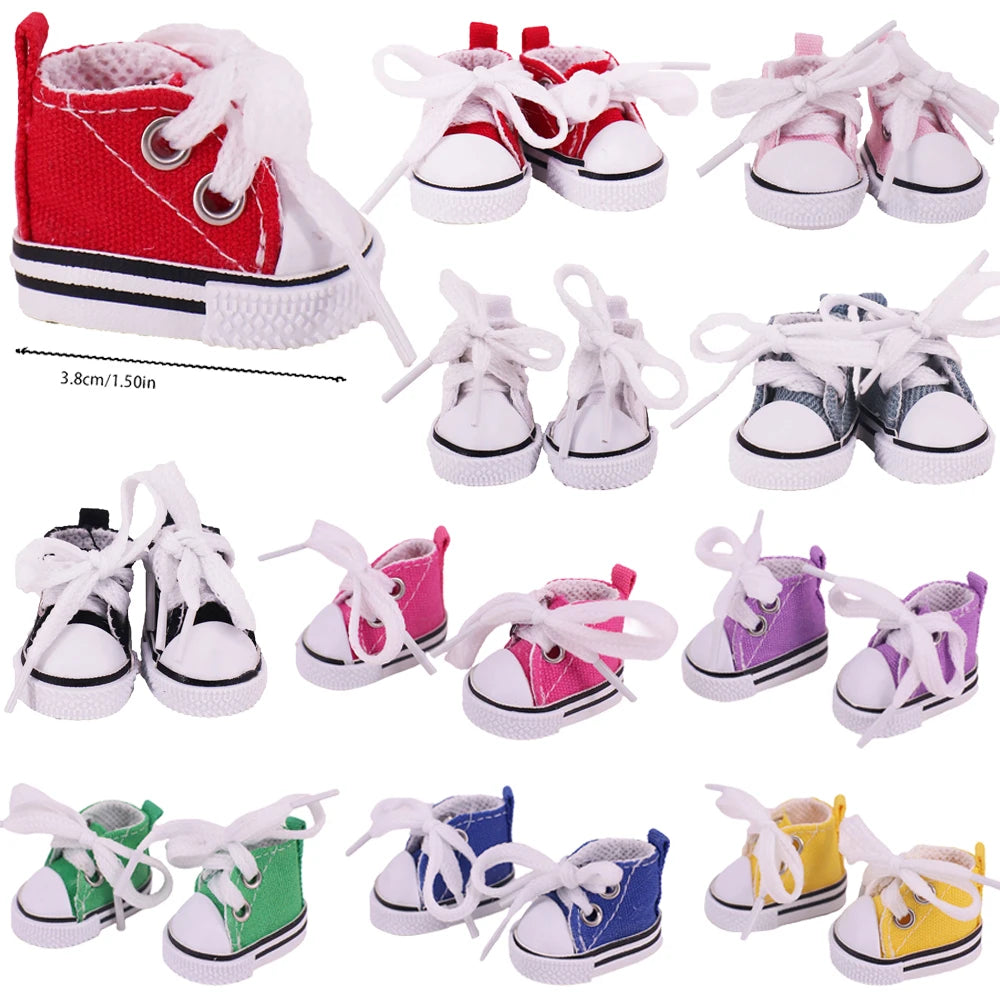 Mini 3.8cm Shoes for Labubu 17cm Plush Doll – Cute Accessories & Gift