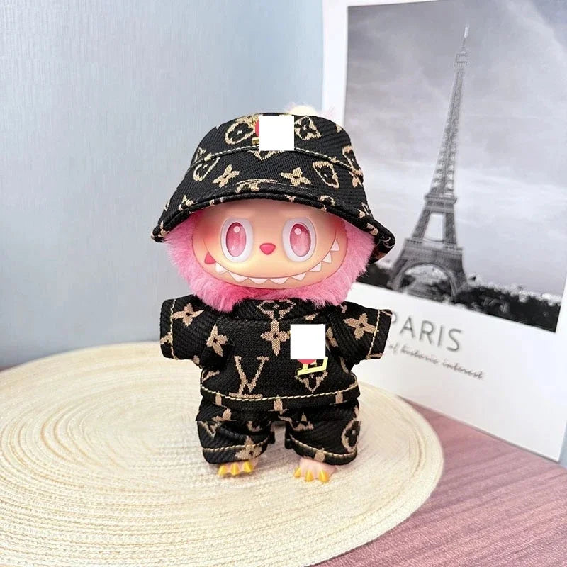 Labubu V1 V2 DIY Outfit Set – Cute Luxury Clothing & Hat (No Doll)