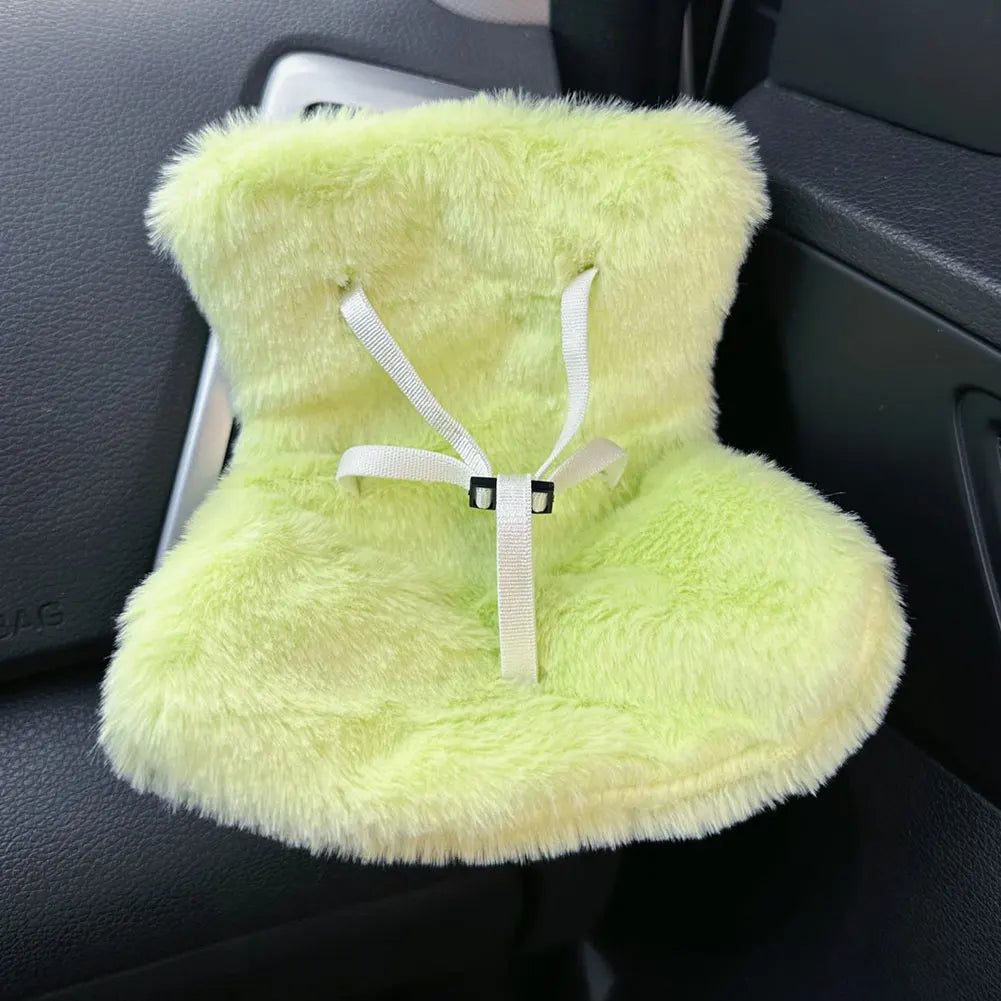 17cm Labubu Car Seat Plush with Air Vent Clip