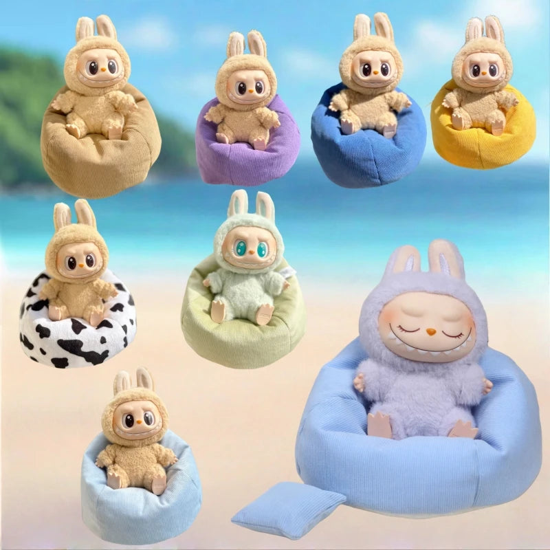 Mini Sofa Bed for Labubu V1–V3 – Cute DIY Plush Accessory Gift