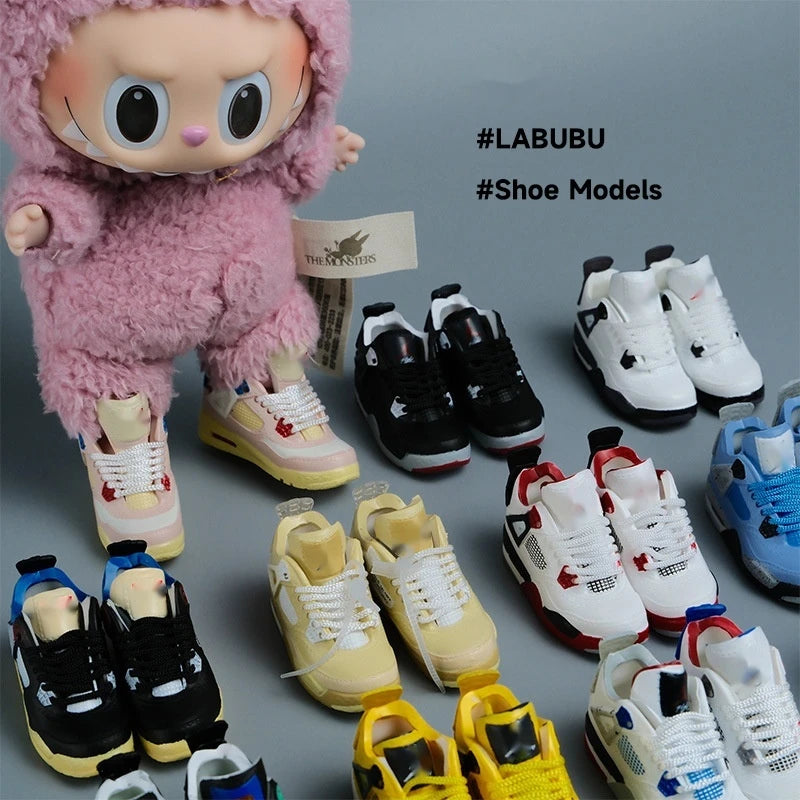 Labubu 17cm Toy with Mini Sneakers – Fun Collectible!