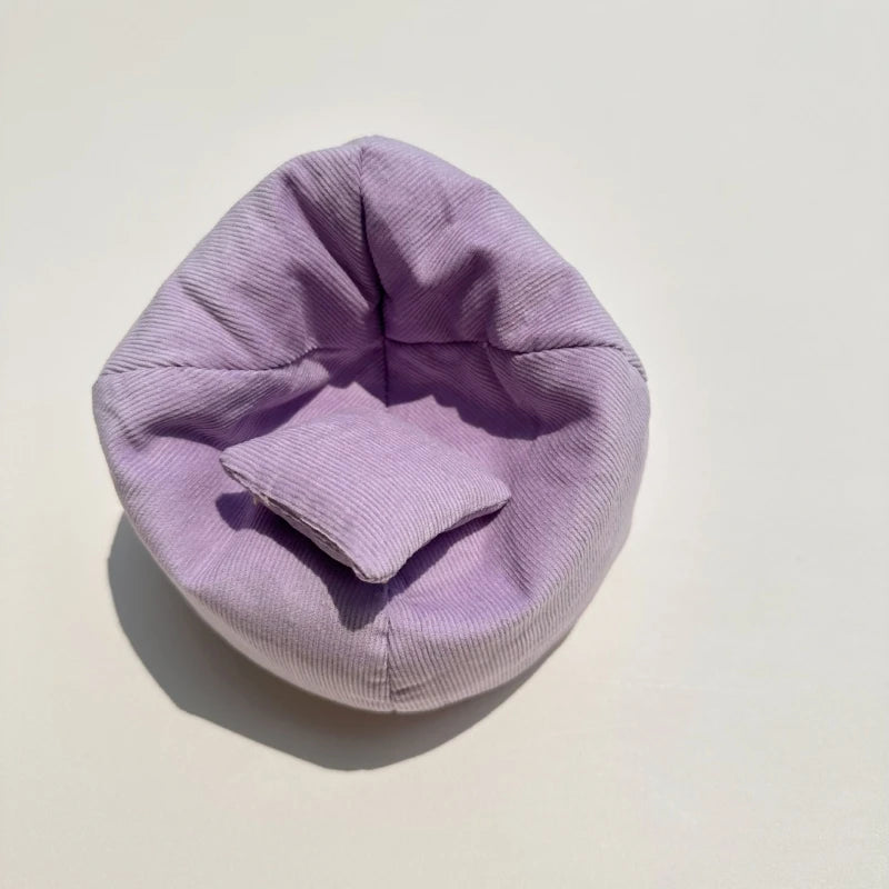 Mini Sofa Bed for Labubu V1–V3 – Cute DIY Plush Accessory Gift