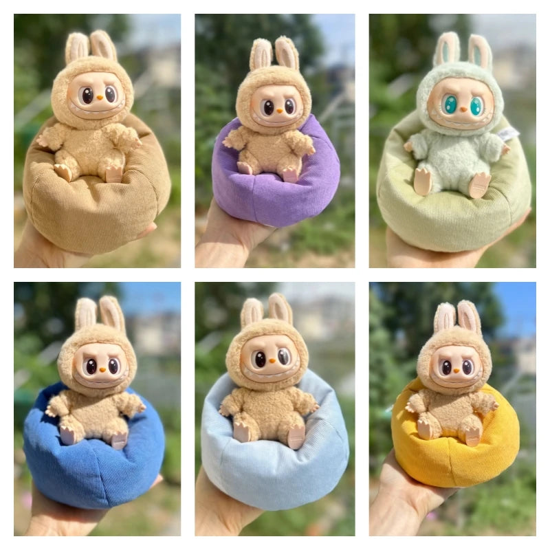 Mini Sofa Bed for Labubu V1–V3 – Cute DIY Plush Accessory Gift